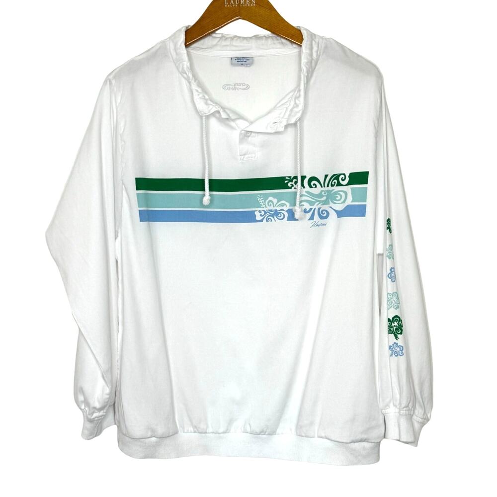 Crazy Shirts Hawaii Original button and tie‎ neck shirt